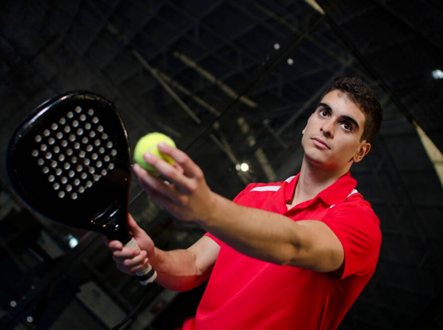 preparazione battuta padel